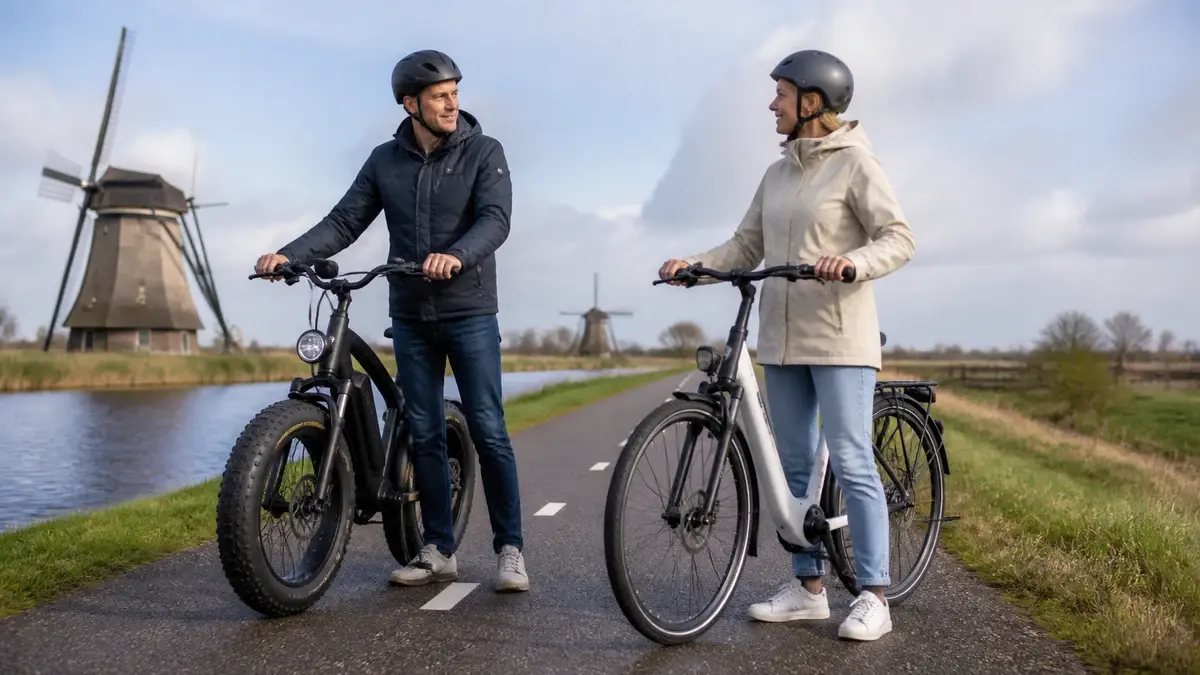 Fatbike of e-bike? — fatbikes bij StekkerRit.nl