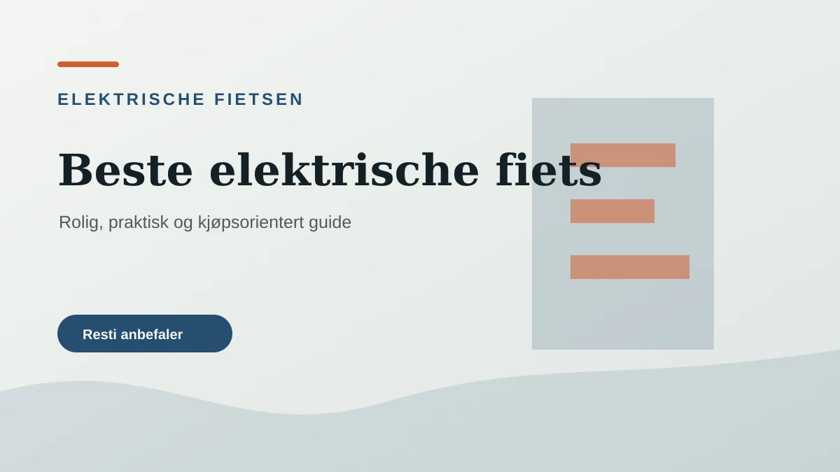 Beste elektrische fiets — elektrische fietsen bij StekkerRit.nl